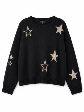 RAILS-Perci Black Gold Stars Sweater